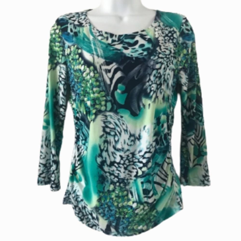 Peter Nygard Ruched sides Blouse Top